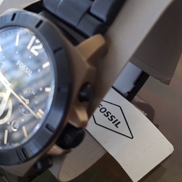 ❌SOLD❌FOSIL PRIVATEER SPORT CRONOGRAF BLACK/GOLD - Picture 12 of 12